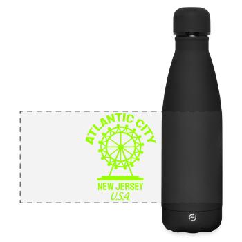 Atlantic City - Est. 1854 - New Jersey - USA - Matte Panorama Isolierflasche 500 ml - Schwarz - Vorne