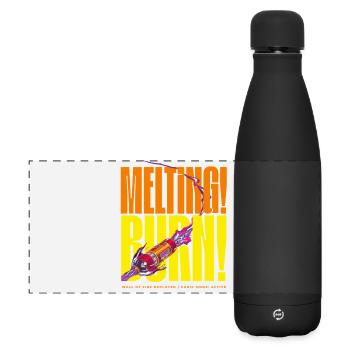 SCHMILZT! Wand des Feuers - Matte Panorama Isolierflasche 500 ml - Schwarz - Vorne