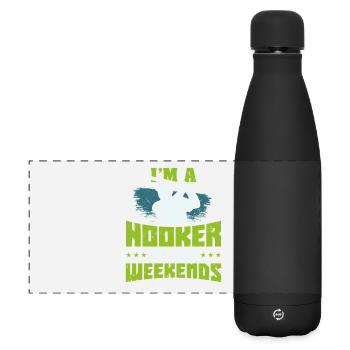 golf - Matte Panoramic Thermal Bottle 500 ml - black - Front
