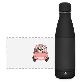 Chouette - Gourde isotherme panoramique mate 500 ml - noir - Devant