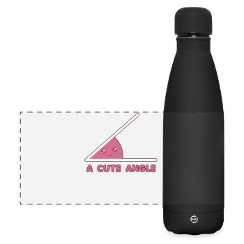 Math - Matte Panoramic Thermal Bottle 500 ml - black - Front