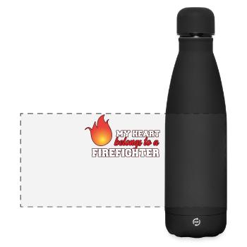 fire Department - Matte Panoramic Thermal Bottle 500 ml - black - Front