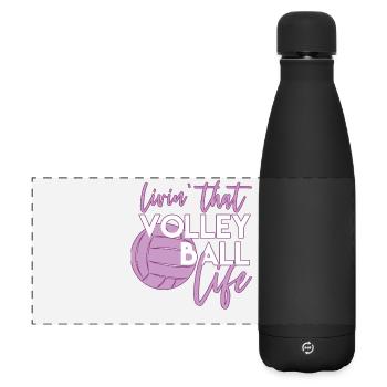 volleyball - Matte Panoramic Thermal Bottle 500 ml - black - Front