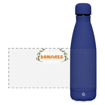 l'automne - Gourde isotherme panoramique mate 500 ml - bleu foncé  - Devant