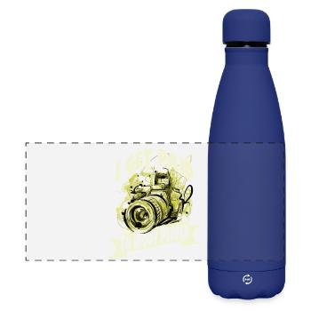 Kamera Fotograf Photograph - Matte Panorama Isolierflasche 500 ml - Dunkelblau  - Vorne
