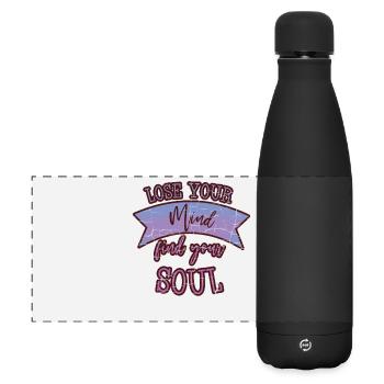 Meditation - Matte Panoramic Thermal Bottle 500 ml - black - Front