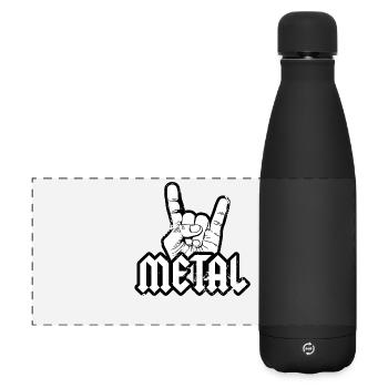 Metal Metalhead French Fork Festival Concert Band - Matte Panoramic Thermal Bottle 500 ml - black - Front