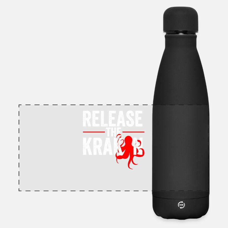 Release The Kraken - Matte Panoramic Thermal Bottle 500 ml - black