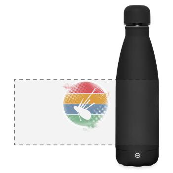 Bagpipes - Matte Panoramic Thermal Bottle 500 ml - black - Front