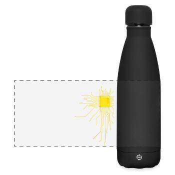 platine Core cpu Computer Nerd Programmierer admin - Matte Panorama Isolierflasche 500 ml - Schwarz - Vorne