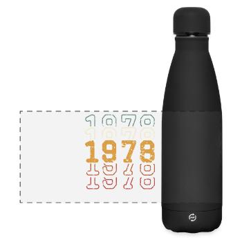 1978 - Gourde isotherme panoramique mate 500 ml - noir - Devant
