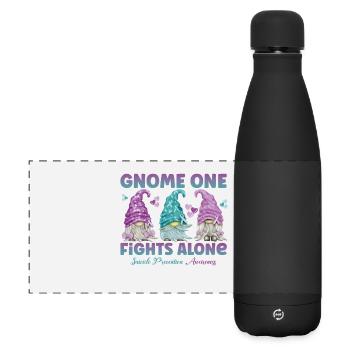 Gnome One lutte contre la prévention du suicide - Gourde isotherme panoramique mate 500 ml - noir - Devant