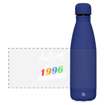 1996 - Born 1996 - Year of birth 1996 - Matte Panoramic Thermal Bottle 500 ml - dark blue  - Front