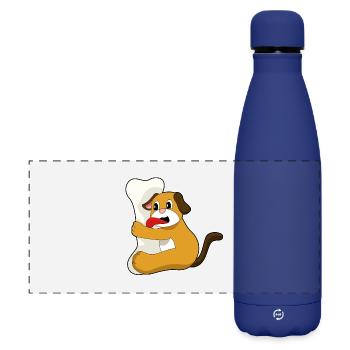 Os de chien - Gourde isotherme panoramique mate 500 ml - bleu foncé  - Devant