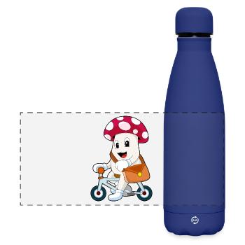 Vélo Pilz - Gourde isotherme panoramique mate 500 ml - bleu foncé  - Devant