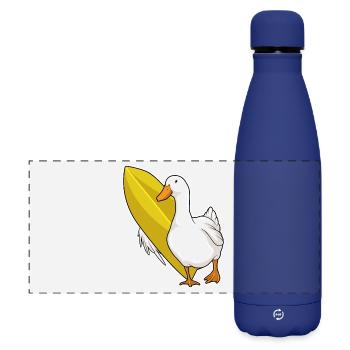 Surf de canards Surf Surf Été - Gourde isotherme panoramique mate 500 ml - bleu foncé  - Devant