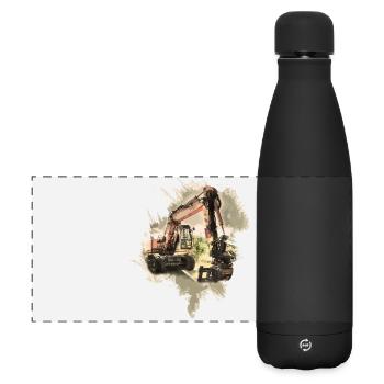 Ancienne pelle - Gourde isotherme panoramique mate 500 ml - noir - Devant