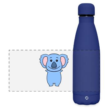 Koala - Gourde isotherme panoramique mate 500 ml - bleu foncé  - Devant