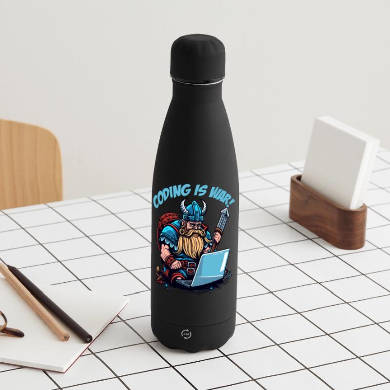 « Le codage, c’est la guerre » Vikings Gourde isotherme panoramique mate 500 ml