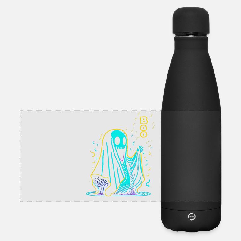 Neglected Halloween Ghost - Matte Panoramic Thermal Bottle 500 ml - black