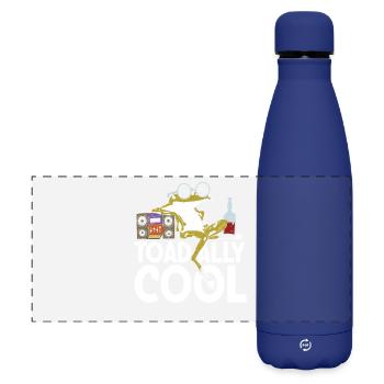 Toad ally cool - Matte Panorama Isolierflasche 500 ml - Dunkelblau  - Vorne