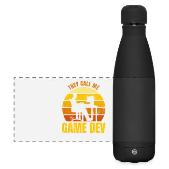 Videospiele Entwickler - Matte Panorama Isolierflasche 500 ml - Schwarz - Vorne