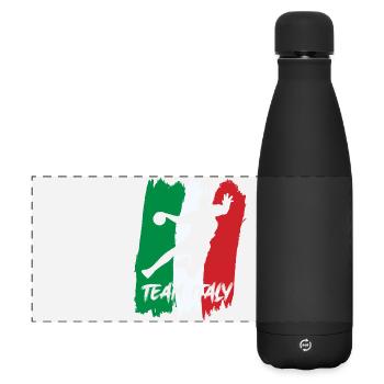 Handball Team Italy - Matte Panoramic Thermal Bottle 500 ml - black - Front