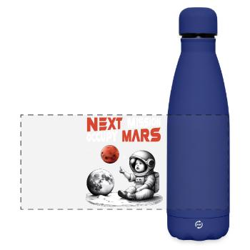 Raumfahrt Roter Planet, Next Mission – Occupy Mars - Matte Panorama Isolierflasche 500 ml - Dunkelblau  - Vorne