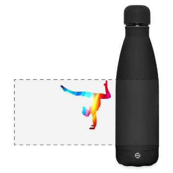 Gymnast Gymnastics Gymnastics Club Gymnastics Gymnastics - Matte Panoramic Thermal Bottle 500 ml - black - Front
