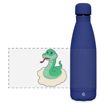 Nuages de serpent - Gourde isotherme panoramique mate 500 ml - bleu foncé  - Devant