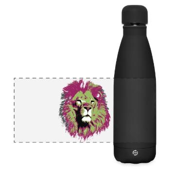 Loewe big cat - Matte Panoramic Thermal Bottle 500 ml - black - Front