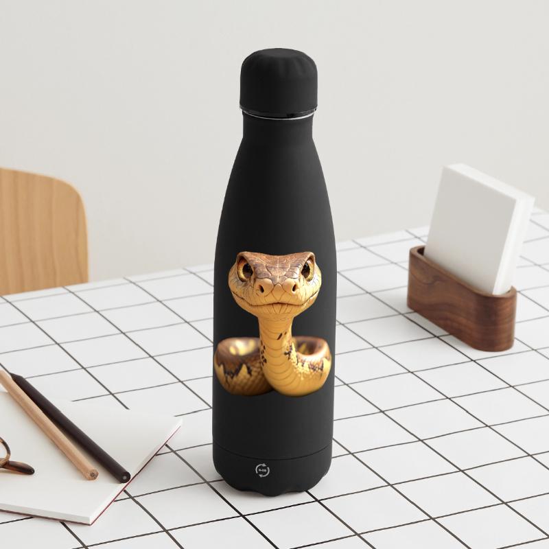 Snake Python Cobra Mamba Rattlesnake Snake Matte Panoramic Thermal Bottle 500 ml