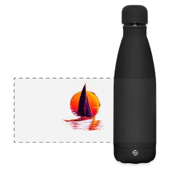 Oldschool Sailing - Matte Panoramic Thermal Bottle 500 ml - black - Front