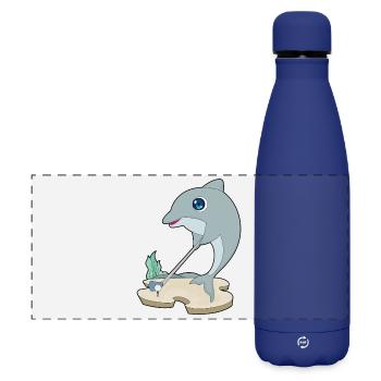 Dolphin Golf Golf Clubs - Matte Panoramic Thermal Bottle 500 ml - dark blue  - Front