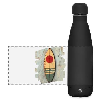 Planche de surf - Gourde isotherme panoramique mate 500 ml - noir - Devant