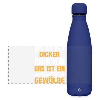 That's not a big belly - Matte Panoramic Thermal Bottle 500 ml - dark blue  - Front