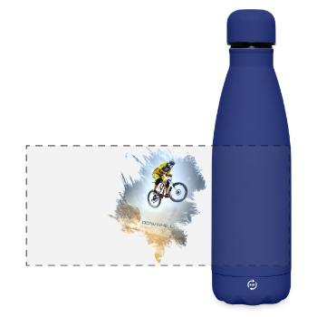 Surfez sur la chute - Gourde isotherme panoramique mate 500 ml - bleu foncé  - Devant