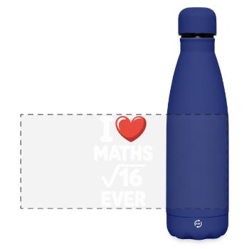 Mathe I Love Maths Mathematik Nerd Mathe Lehrer - Matte Panorama Isolierflasche 500 ml - Dunkelblau  - Vorne
