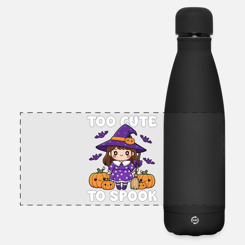 TROP MIGNON POUR ÊTRE EFFRAYÉ - WITCH HALLOWEEN - Gourde isotherme panoramique mate 500 ml - noir