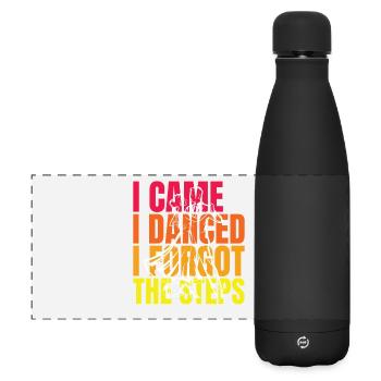 Ballroom Dancing Dance Training Ballroom Gift - Matte Panoramic Thermal Bottle 500 ml - black - Front