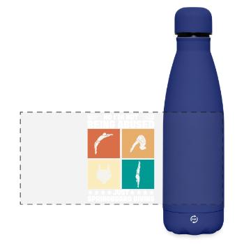 Diving diving board - Matte Panoramic Thermal Bottle 500 ml - dark blue  - Front