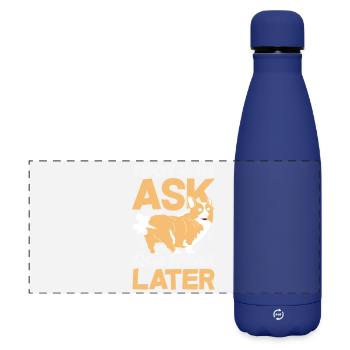 Public Fart Funny Inappropriate - Matte Panoramic Thermal Bottle 500 ml - dark blue  - Front