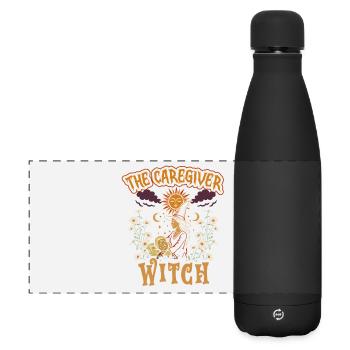 Aidant, Soins aux personnes âgées, La sorcière de l'aidant - Gourde isotherme panoramique mate 500 ml - noir - Devant