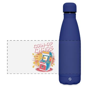 Coin-OP Chaos Pop Culture Retro Video Game - Matte Panoramic Thermal Bottle 500 ml - dark blue  - Front