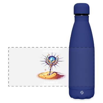 Erfolg: verfluchtes Grab gefunden | Ägypten - Matte Panorama Isolierflasche 500 ml - Dunkelblau  - Vorne