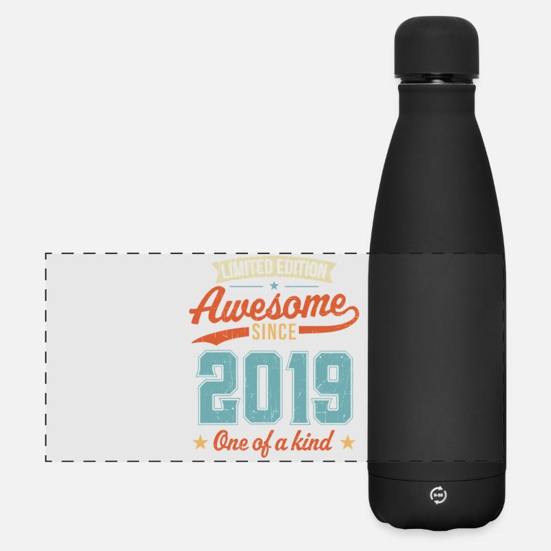 Awesome Since 2019 - Matte Panoramic Thermal Bottle 500 ml - black