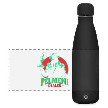 Pelmeni Pelmenis - Matte Panorama Isolierflasche 500 ml - Schwarz - Vorne