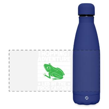 Frog Catcher Hopping Adventure Frog - Gourde isotherme panoramique mate 500 ml - bleu foncé  - Devant