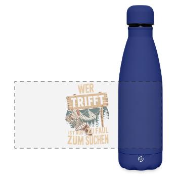 Archery design for archers and courses - Matte Panoramic Thermal Bottle 500 ml - dark blue  - Front