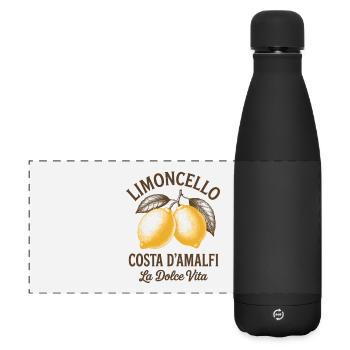 Limoncello Costa d'Amalfi La Dolce Vita - Matte Panoramic Thermal Bottle 500 ml - black - Front